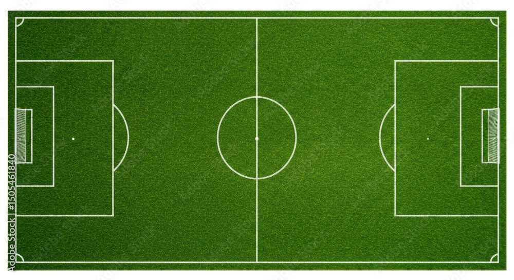 Obraz premium Isolated Soccer Field