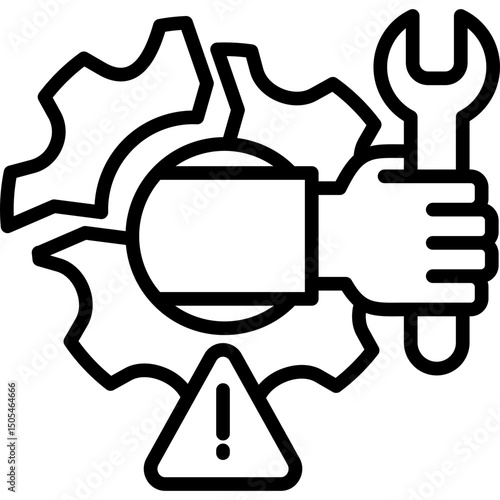 Disruption line icon