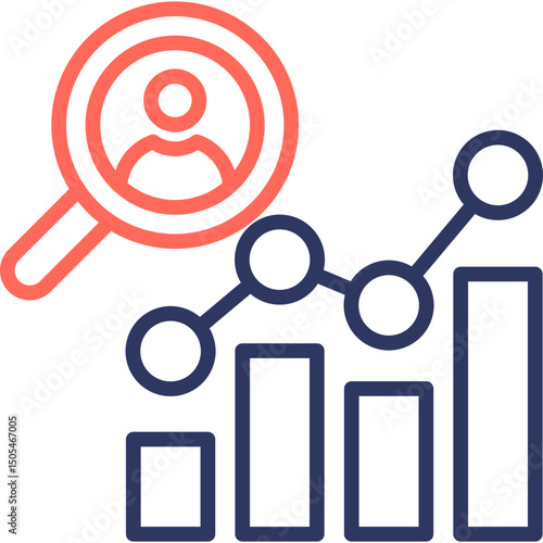 Competitive Analysis line color icon