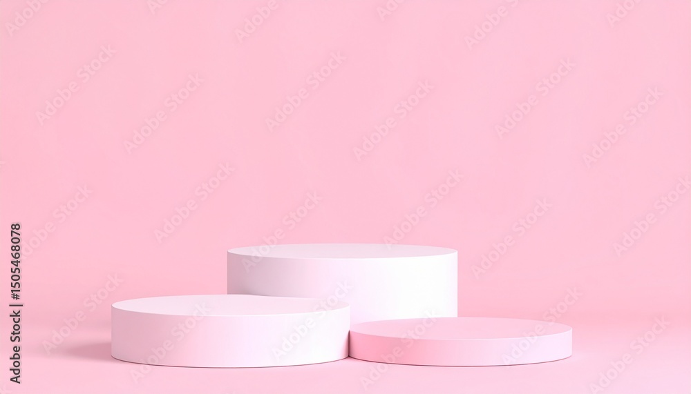 Abstract mock up pastel color Scene, pink geometric shape podium background,3d rende Abstract mock up pastel color Scene, pink geometric shape podium background,3d rende