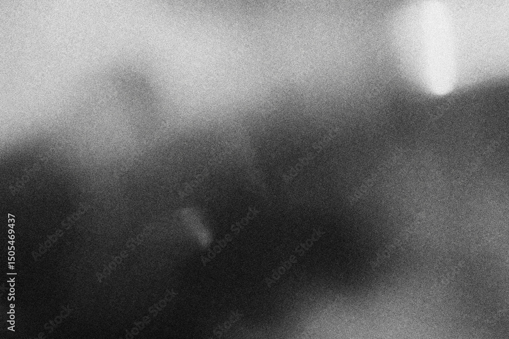 Photocopies of a black and white sheet of paper with a background or texture with grain and noise illustration
