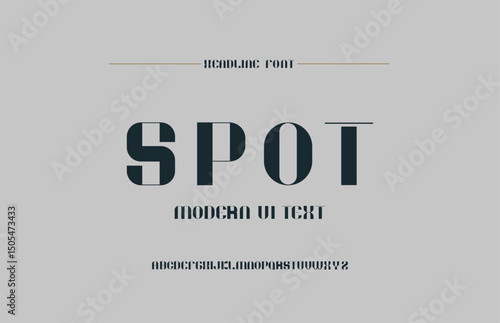 Modern Creative Display Font for Logo, headline Design, vector
