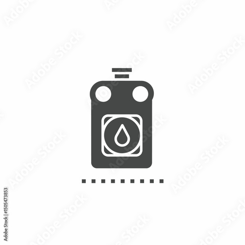 Vector. Oil bottle symbol. Icon symbol design template.
