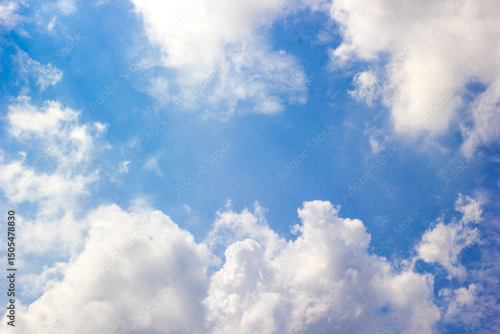 Obraz premium blue sky with clouds