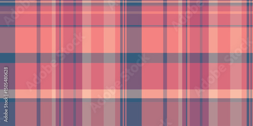 Fall vector texture background, london pattern seamless plaid. Mixed tartan fabric textile check in red and pastel colors.