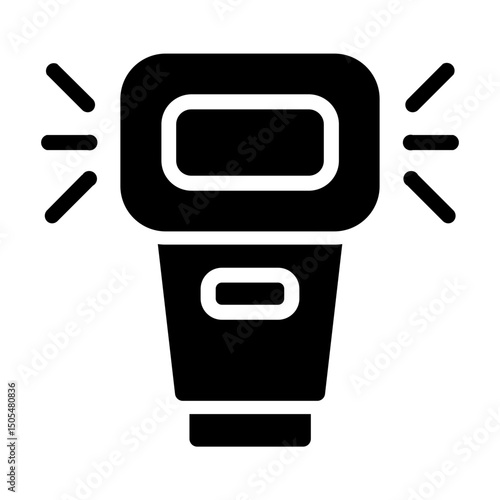 camera flash Solid icon