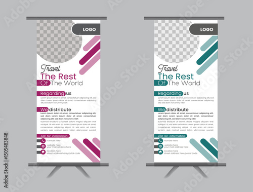 modern and  clean corporate rollup design