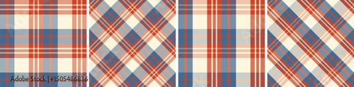 Christmas plaid and tartan pattern set.checkered fabric texture background.