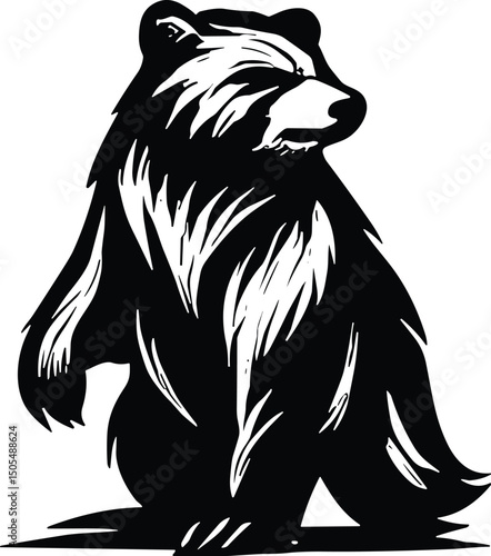 Wallpaper Mural Badger vector silhouette cricut design for T-shirt Torontodigital.ca