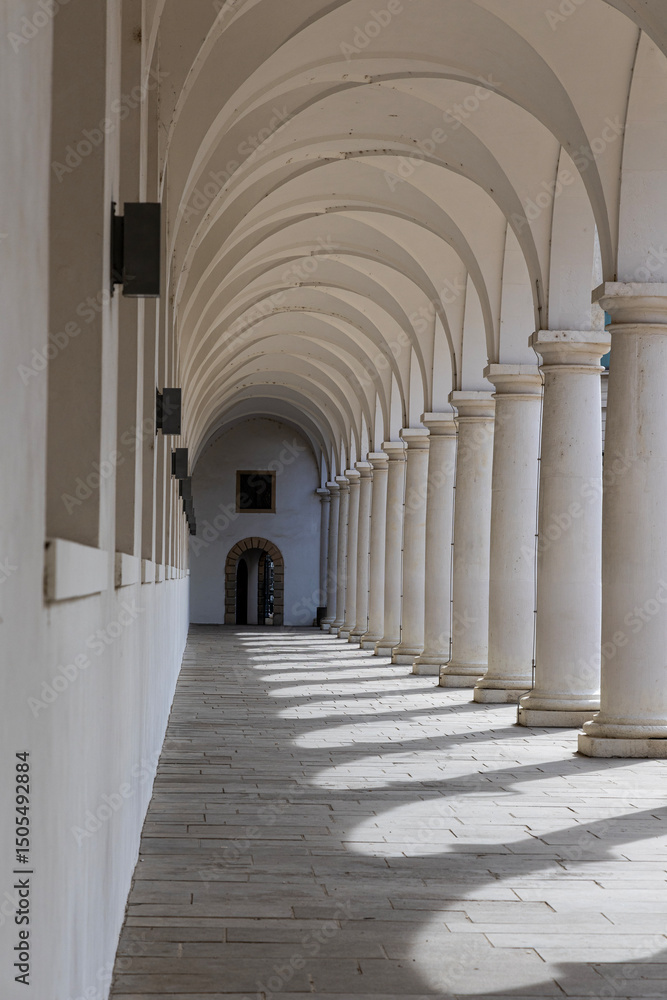 Fototapeta premium Antique architecture of old buildings with columns and squares. Dresden, Germany