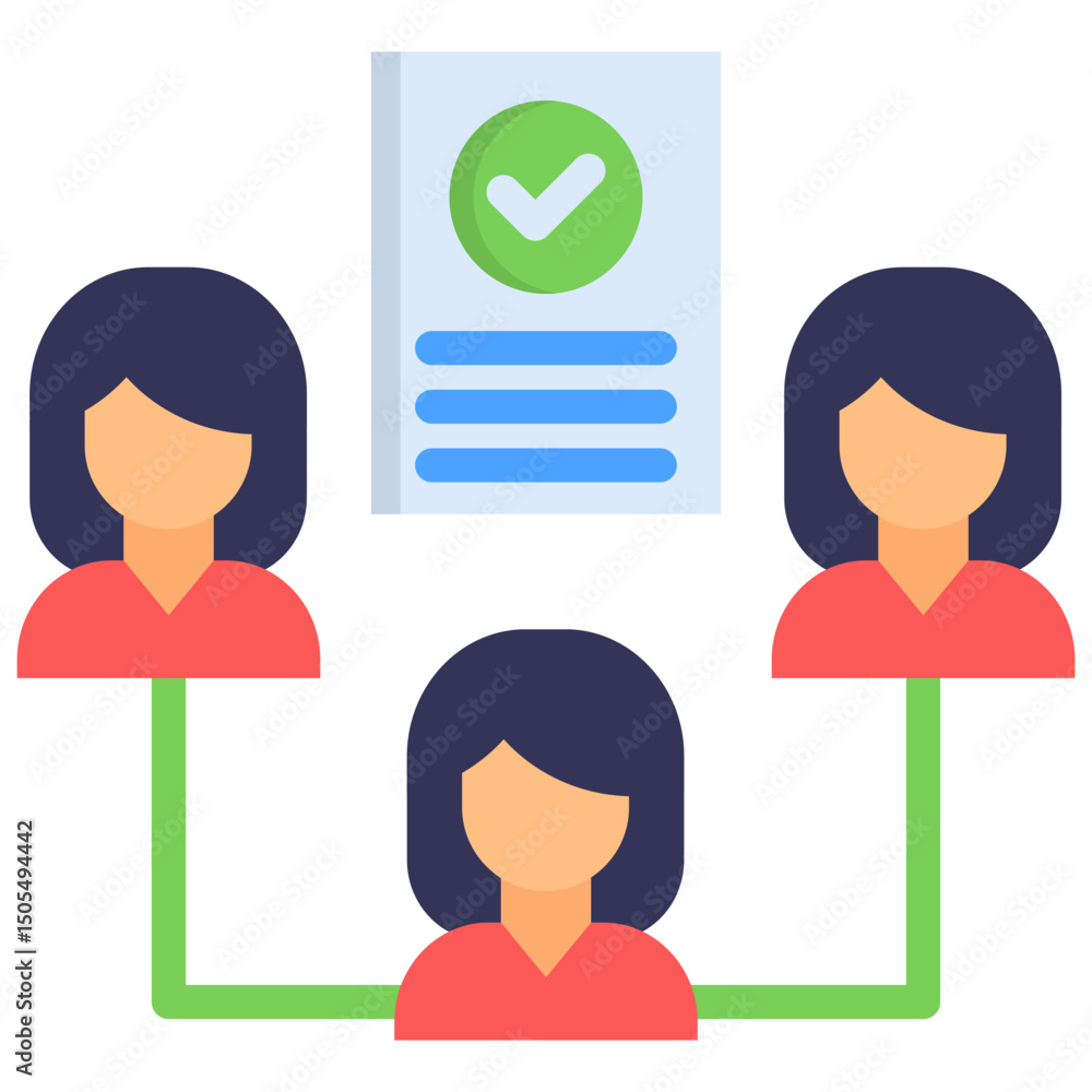 Fototapeta premium Team Accountability Icon