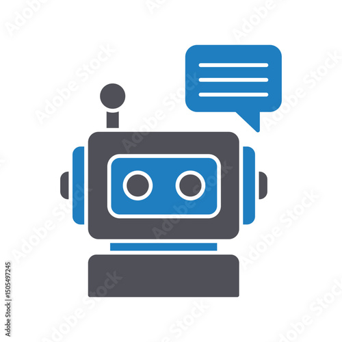 Virtual assistant :Vector Icon which can easily modify or edit