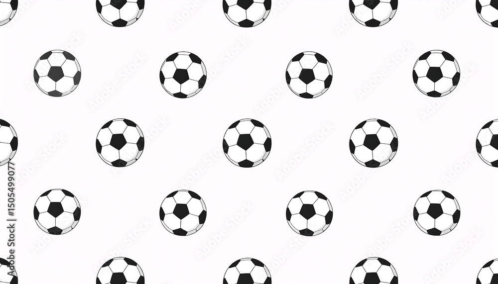 Soccer Ball Seamless Pattern. Soccer Ball Seamless Pattern.