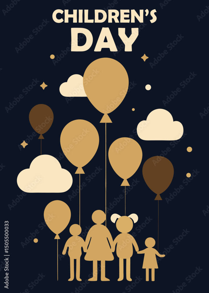 Obraz premium Children's Day vector art illustrations 
