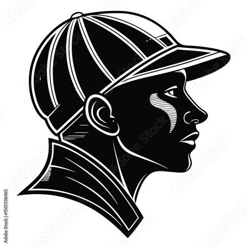 Black Silhouette Of Headgear On Table