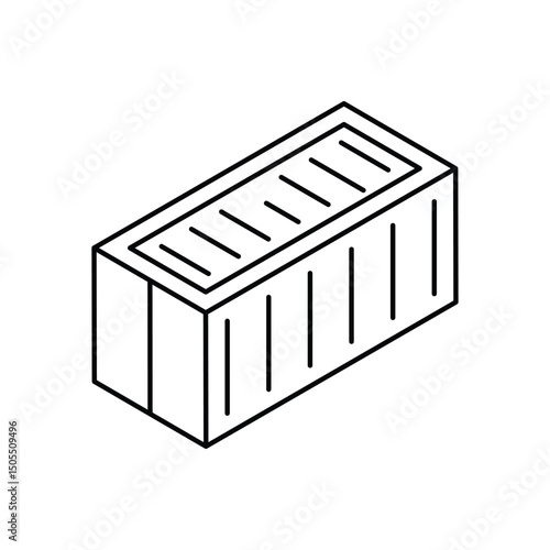 Shipping Container Vector icon