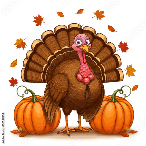Thanksgiving Turkey with Sunglasses and a Fun Vibe