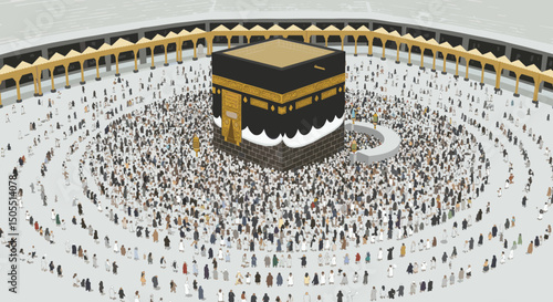 Exploring the Artistic Depictions of the Kaaba: A Visual Journey