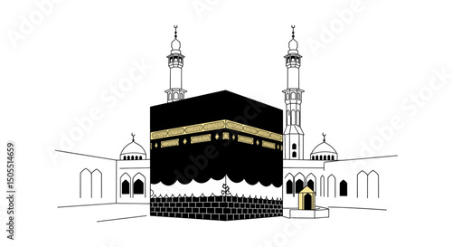 Exploring the Artistic Depictions of the Kaaba: A Visual Journey