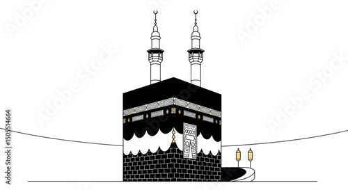 The Kaaba Through Art A Reflection of Spirituality and Tradition