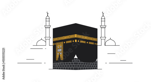 Exploring the Artistic Depictions of the Kaaba: A Visual Journey