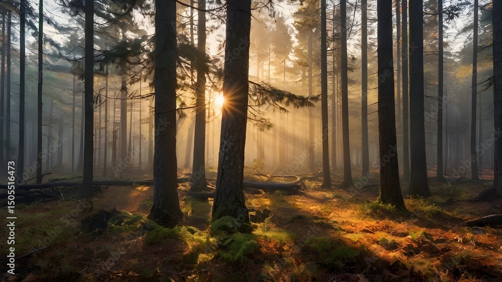 Fototapeta premium morning in the forest