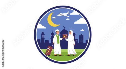 Preparing for Hajj: Pilgrims Getting Ready for Their Sacred Journey"