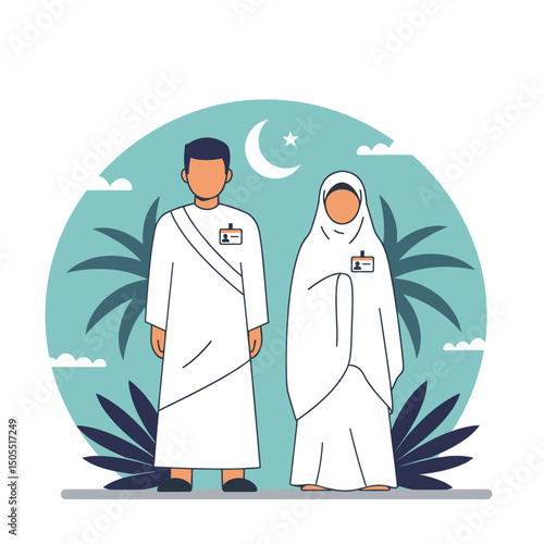 Preparing for Hajj: Pilgrims Getting Ready for Their Sacred Journey"