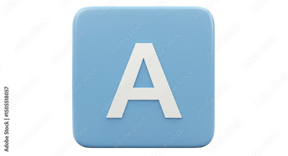 Isolated Letter A Isolated Letter A