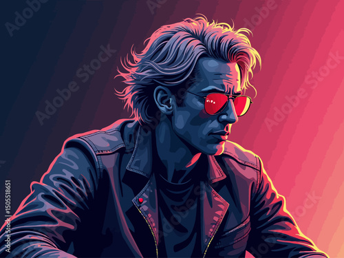 lazer music live colors illustration