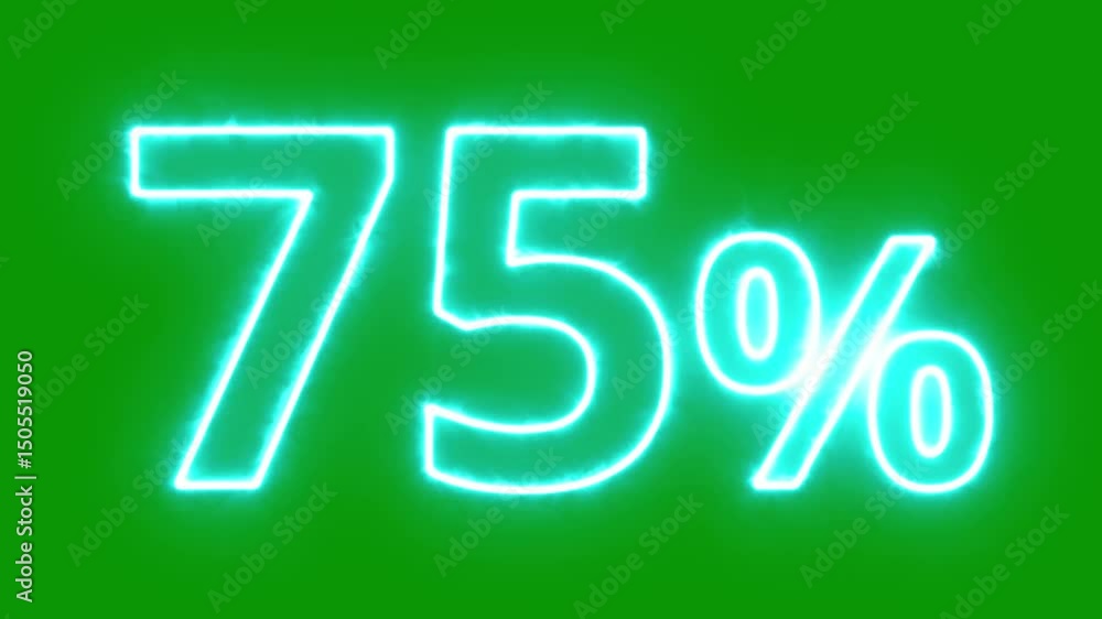 75 Percent Discount Animation – Green Screen Promotional Motion Graphic 75 Percent Discount Animation – Green Screen Promotional Motion Graphic