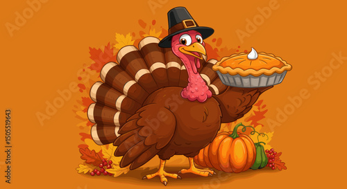 Gobble Gobble: A Turkey with Sunglasses Ready for Thanksgiving