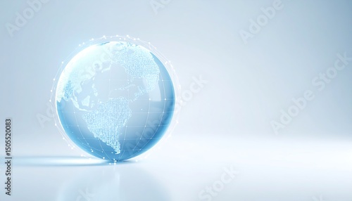 Global Network Glass Globe.