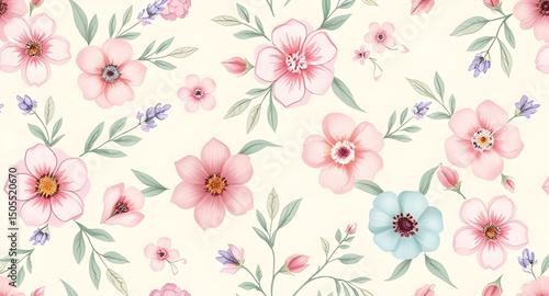 seamless fashion textile, decorative flower fabric, seamless vintage fabric, romantic floral background, fabric design seamless, flower pattern textile, nature inspired seamless, seamless ornament pat