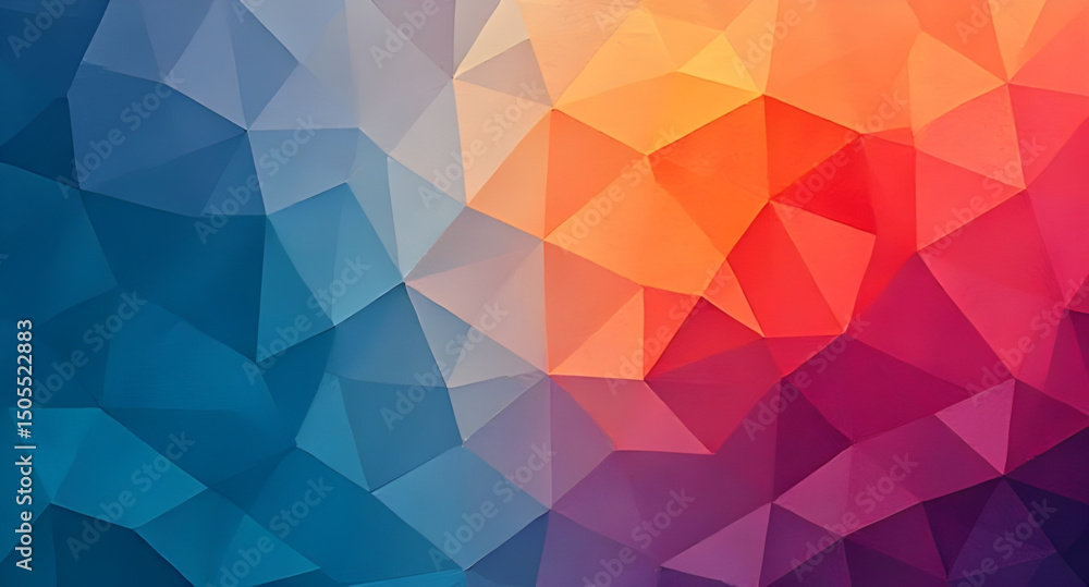 Obraz premium Abstract geometric background, Geometric pattern, Polygonal background, Triangular shapes, Geometric abstraction, Digital geometry, Low poly background, Modern geometric design, Geometric vector art, 