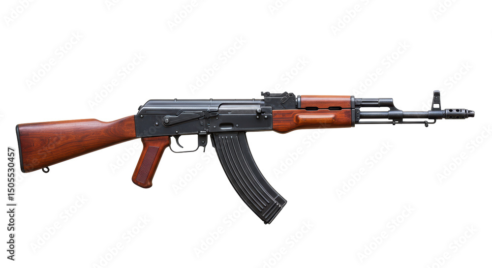 Isolated AK-47 Assault Rifle Isolated AK-47 Assault Rifle