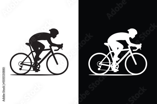 Cycling icon flat icon vector on White Background Vector Art Illustration on white background.