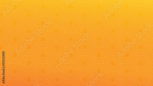 White hexagons on yellow, elegant minimal style, premium digital wallpaper, chic abstract art