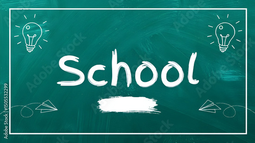 back to school blackboard