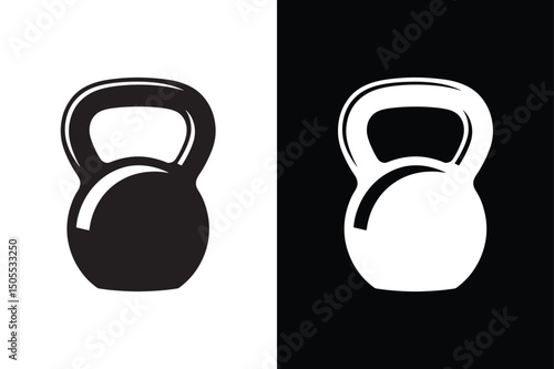Kettlebell icon vector on White Background ,Vector Art Illustration on white background.