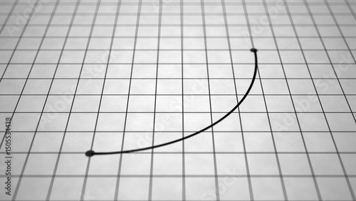 Photos A Typical Lorenz Curve indicating Wealth or Profit - Black Graph Paper