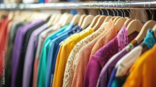 Wallpaper Mural Woman shopping for fashion clothes in trendy boutique Torontodigital.ca