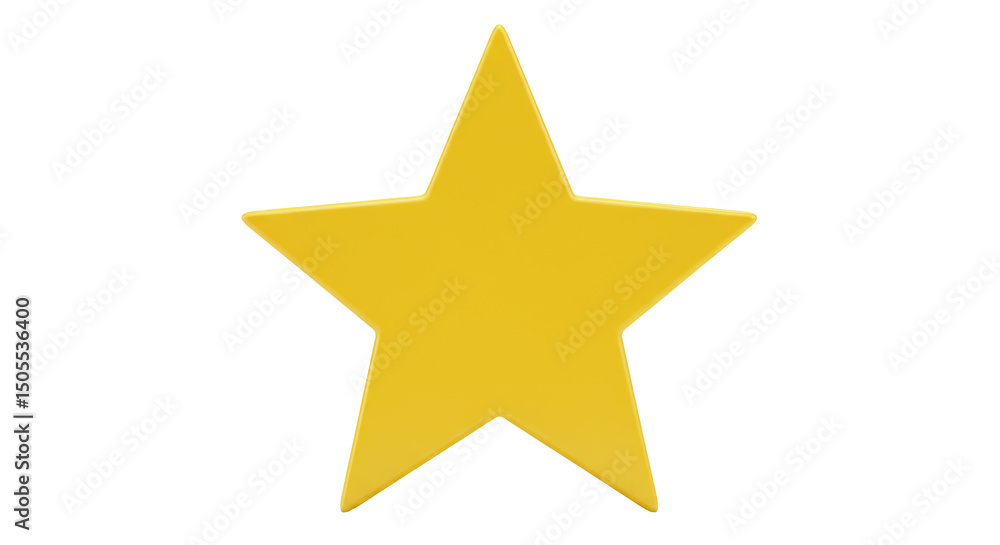 Isolated Yellow Star Isolated Yellow Star