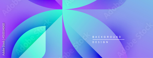 Abstract gradient background. Purple, blue hues blend smoothly. Modern design elements create dynamic visual effect. Minimalist text present.