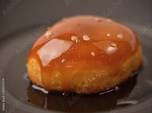 Caramel Glazed Dessert with Salt