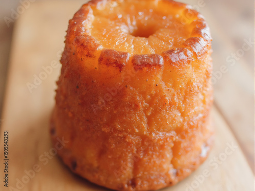 Pineapple Upside Down Cake on Wood