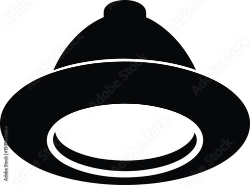 vector illustration of a black hat