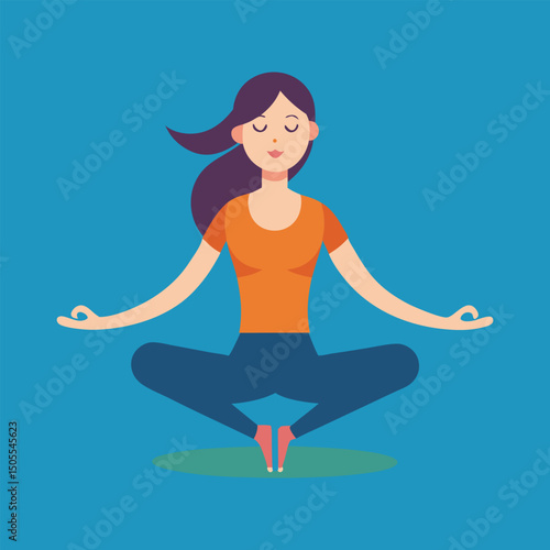 Yoga pose infographics breakdown illustration vector illustration
