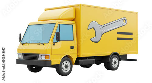 Wallpaper Mural Isolated Car Repair Truck Torontodigital.ca