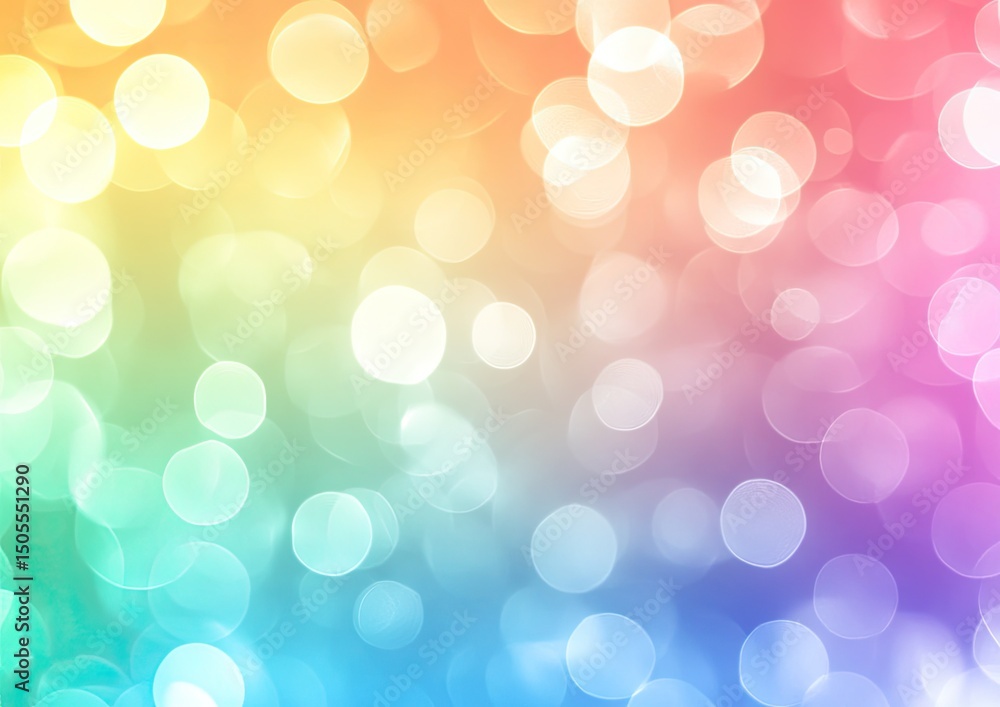 Fototapeta premium Colorful bokeh background with soft, diffused light.